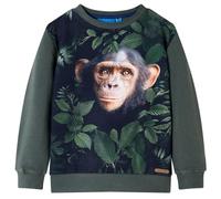 vidaXL Felpa da Bambino Cachi Scuro 116