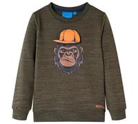 Felpa da Bambino Cachi Scuro Mélange 104