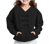 Felpa da Bambino e Ragazzo Pullover Personalizzata Il Tuo Foto Testo Felpe | Scollo a V Maglione con Tasca Anteriore, Personalizzate sul Davanti Maglia, Autunno Inverno Felpa, Casual Comodi Maglietta
