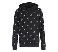 Felpa da bambino stampata con cappuccio adidas Brand Love Noir 7/8 ans