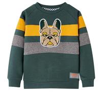 vidaXL Felpa da Bambino Verde Scuro 104