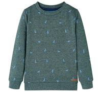 Felpa da Bambino Verde Scuro Mélange 116