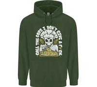 Felpa Da Cucina Con Teschio Che Mangia Pizza Uomo