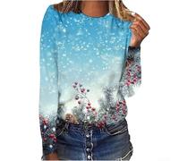 Felpa da donna a maniche lunghe con stampa 3D | Design unico con stampa 3D, silhouette rilassata, comfort a maniche lunghe, adatto per la primavera e l'inverno (S S)