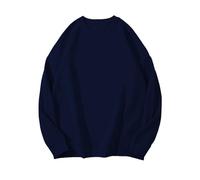 Felpa da donna alla moda e casual con stampa di lettere di Halloween girocollo a maniche lunghe maglione per le donne alla moda, Marina Militare, XXL