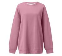 Felpa da donna alla moda, scollo rotondo e maniche lunghe, con stampa, per uno stile casual quotidiano, ideale in autunno e inverno, perfetta con un jeans