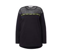 Felpa da donna Angel of Style taglie forti linea A inserto in mesh