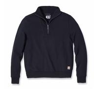 Felpa da donna Carhartt Fiber Series con mezza zip, colore nero Taglia XS
