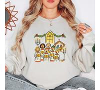 Felpa da donna Christmas Choir Carols Holidays maglione presepe