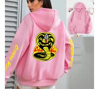 Felpa da donna Con Cappuccio Cobra Kai Karate Kid TV Series Sport Woman Giacca