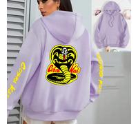 Felpa da donna Con Cappuccio Cobra Kai Karate Kid TV Series Sport Woman Giacca