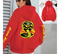 Felpa da donna Con Cappuccio Cobra Kai Karate Kid TV Series Sport Woman Giacca