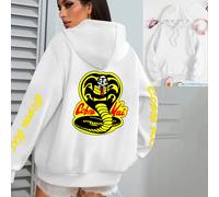 Felpa da donna Con Cappuccio Cobra Kai Karate Kid TV Series Sport Woman Giacca