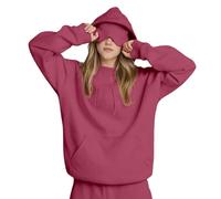 Felpa da donna con cappuccio con maschera per gli occhi integrata, comoda e alla moda, con cappuccio, tinta unita, da viaggio, per inverno, calda, da viaggio, in modalità aereo, da uomo, 04 vinaccia