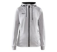Felpa da donna con cappuccio Craft adv unify fz Gris M