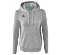 Erima Donna Essential Team Felpa con Cappuccio, Grigio Chiaro Melange, 44