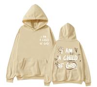 Felpa da donna con cappuccio Have A Good Day Slogan, con cappuccio, stampa grafica, da donna, a maniche lunghe, casual, oversize, 34, XXL