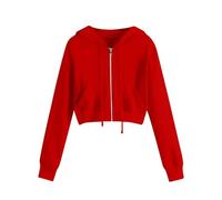 Felpa da donna, con cappuccio, oversize, alla moda, con cappuccio, sottile, taglia grande, a maniche lunghe, per la transizione, per lo sport, il tempo libero