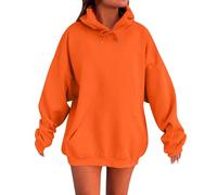 Felpa da donna con cappuccio oversize, per autunno e inverno, in cotone con cappuccio, capo base da donna, a maniche lunghe, stile Y2k, abbigliamento da donna, felpa con cappuccio per ragazze