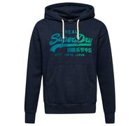 Felpa da donna con cappuccio tono su tono Superdry Vintage Logo Bleu XS
