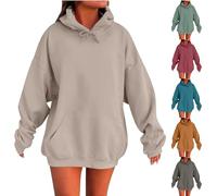 Felpa da donna, felpe con cappuccio leggere, comodo capispalla a maniche lunghe, cappotto casual con cappuccio con tasche con cappuccio vestibilità rilassata felpa versatile alla moda felpa pullover