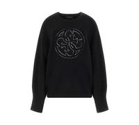 Felpa da donna Guess Kate 4G Noir L