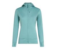 Felpa da donna Icebreaker Merino 260 Quantum IV LS Zip Hoodie Hydro XL
