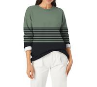 Felpa da donna in pile con orsacchiotto, alla moda, casual, calda, a maniche lunghe, girocollo, morbida camicia stampata da donna, felpe invernali per la vita quotidiana, regali di Natale, Verde, L