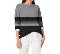 Felpa da donna in pile con orsacchiotto, alla moda, casual, calda, a maniche lunghe, girocollo, morbida camicia stampata da donna, felpe invernali per la vita quotidiana, regali di Natale, Grigio, L