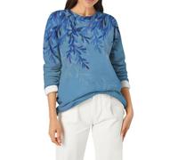 Felpa da donna in pile senza cappuccio casual 2025, per la vita quotidiana, regali di Natale, Blu, L