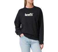 Felpa da donna Levi's Graphic Standard girocollo, nera, XXS