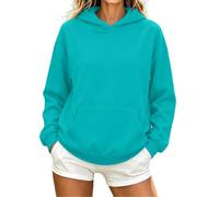 Felpa da Donna Maniche Lunghe con Cappuccio, Girocollo, Pullover Invernale | Felpa Donna Con Cappuccio Firmati Garzata Arancione Pelliccia La Serpente Low Jeans Fiocco Effetto Lunghe