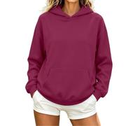 Felpa da Donna Maniche Lunghe con Cappuccio, Girocollo, Pullover Invernale | Felpa Donna Con Cappuccio Firmati Garzata Arancione Pelliccia La Serpente Low Jeans Fiocco Effetto Lunghe
