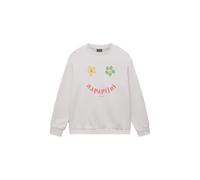 Felpa da donna Napapijri Antimony Blanc S