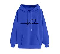Felpa da donna nera oversize con stampa a cuore felpe per le donne felpa tinta unita maglioni invernali giacche pullover giacche giacca sportiva con cappuccio maglioni sportivi abbigliamento sportivo