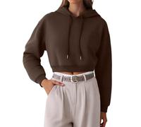 Felpa da donna oversize, con cappuccio, slim it, taglia grande, con cappuccio, sottile, morbida, per il tempo libero, a maniche lunghe, per la transizione, per lo sport