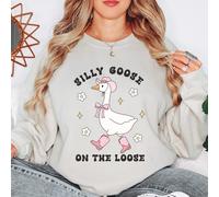 Felpa da donna Silly Goose On The Loose Farm Animals maglione da donna