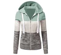 Felpa da donna soffice con orsetto, a maniche lunghe, con cerniera, alla moda, per regali di Natale quotidiani, Verde, L