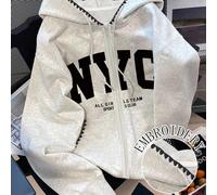 Felpa da donna versatile e alla moda, con ricamo a dente di cane, adatta per autunno/inverno, back to school, design grafico, stampa di lettere, street photography, all'aperto, festival L,M,S,XL,XSLet