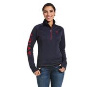Felpa da equitazione con zip a metà da donna Ariat Tek Team Bleu S