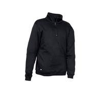 Felpa da lavoro Arsenal con collo alto e mezza zip colore nero - Cofra - Taglie EU: M