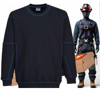 Felpa da lavoro bicolore navy/royal, filtro XXL 40+ UPF SLIM FIT PORTWEST