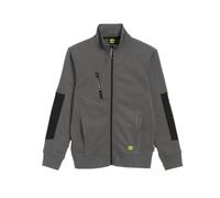 Felpa da Lavoro in Cotone Full Zip per Uomo Morbida e Calda Diadora Utility Sweatshirt FZ Litework Grigia (EU S)