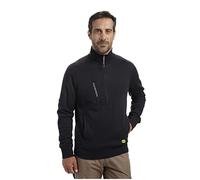 Felpa da Lavoro in Cotone Mezza Zip per Uomo Morbida e Calda Diadora Utility Sweatshirt Hz Litework Nera (EU XL)