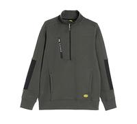 Felpa da Lavoro in Cotone Mezza Zip per Uomo Morbida e Calda Diadora Utility Sweatshirt Hz Litework Verde (EU M)