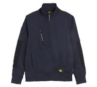 Felpa da Lavoro in Cotone Mezza Zip per Uomo Morbida e Calda Diadora Utility Sweatshirt Hz Litework Blu (EU S)