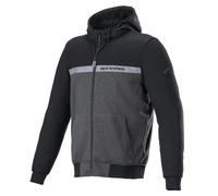 Felpa Da Moto Alpinestars Chrome Street Uomo (Nero/Grigio) Taglia: XXL