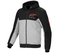 Felpa da moto Alpinestars Chrome V2 Sport nera-grigia M