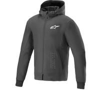 Felpa da moto Alpinestars Radium Tech Hoodie nera-bianca M