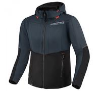 SHIMA Daybreaker Felpa con cappuccio e zip da moto da donna, grigio, taglia XL per donne